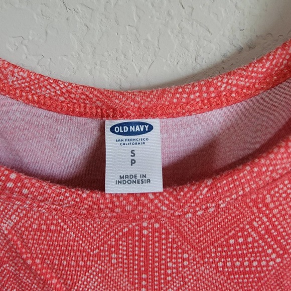 NWOT Old Navy Coral and White Tank Top Dress Size Small - Picture 2 of 3